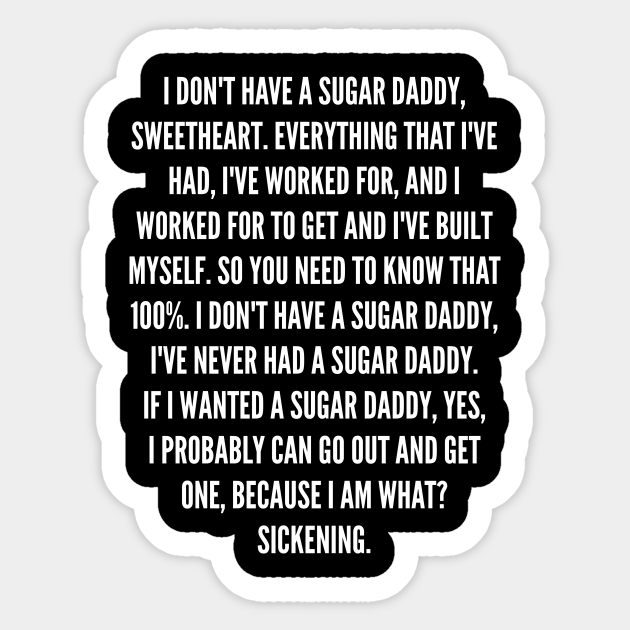 Shangela Sugar Daddy Speech White Version Shangela Sticker TeePublic